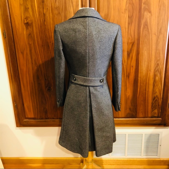 Vintage Regency Cashmere Gray Double Breasted Winter Coat size Small - Picture 5 of 8